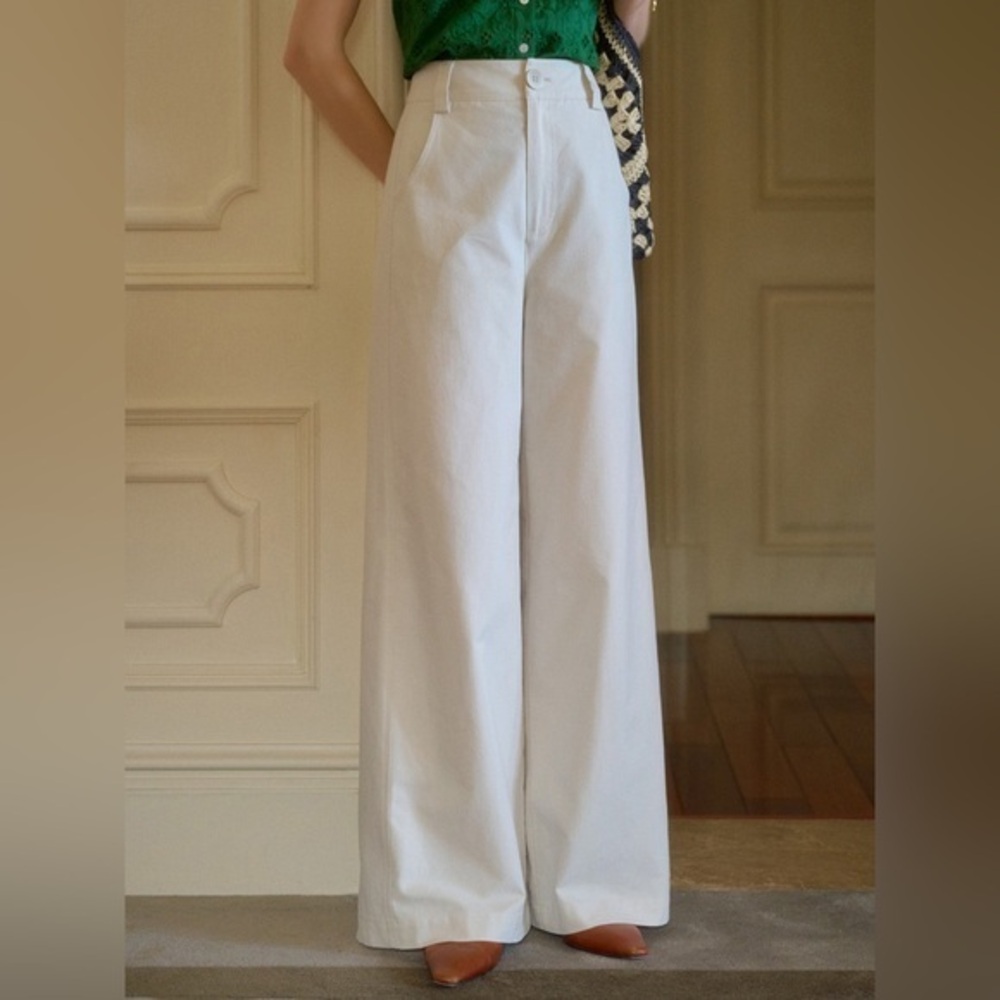 High waisted straight pants like new condition. Worn once